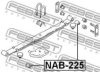 FEBEST NAB-225 Bush, leaf spring